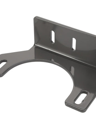 The AGCO Bracket - Acw0831570 by AGCO features a metal design with two mounting slots on the vertical part and two oval holes on the horizontal part. No current product description information is available for this item.