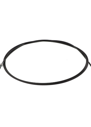 The AGCO | CABLE - 112732W1 by AGCO, featuring metal connectors on both ends and arranged in a circular shape, promises durability. If you have questions before ordering, our support team is ready to assist you.