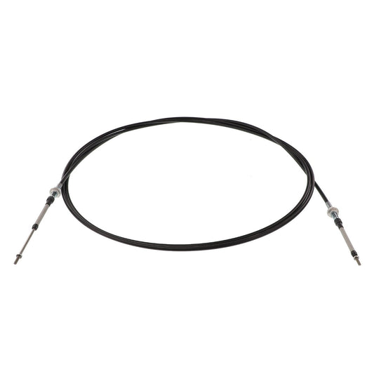 The AGCO | CABLE - 112732W1 by AGCO, featuring metal connectors on both ends and arranged in a circular shape, promises durability. If you have questions before ordering, our support team is ready to assist you.