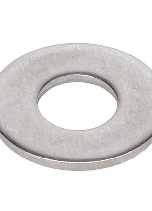 The AGCO | Washer - Ag053847 is a flat metal washer with a central hole, typically used to distribute the load of a threaded fastener.