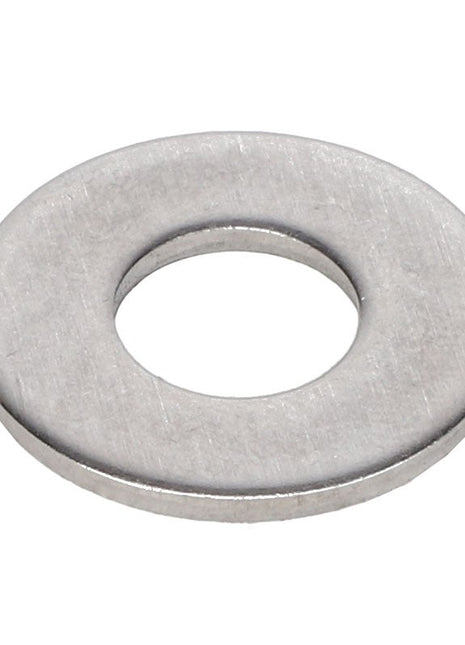 The AGCO | Washer - Ag053847 is a flat metal washer with a central hole, typically used to distribute the load of a threaded fastener.