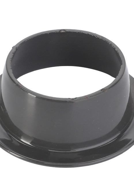 A black, cylindrical metal flange named AGCO CONE - D28580300 with a wide base and an open center hole. No additional product description information available.