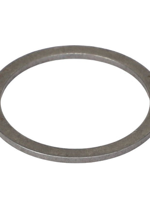 Product Description: The AGCO | Sleeve - Ag006991 by AGCO is depicted from above on a white background. It features a thin, flat, metal washer design with a circular shape and a central hole.