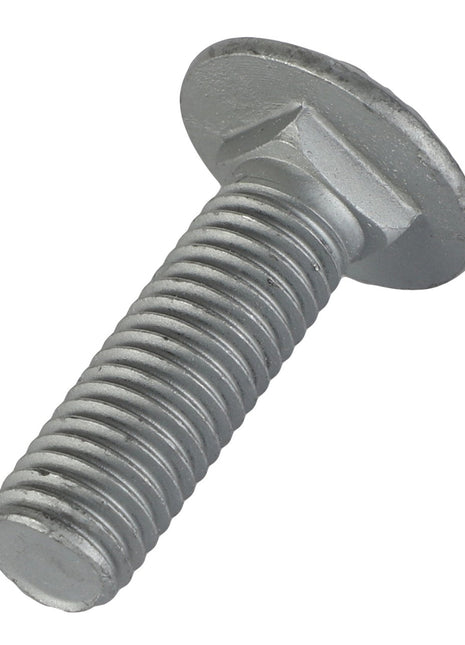 A close-up view of the AGCO | Round Head Square Neck Carriage Bolt - Acw1059460, featuring threading along the shaft and a flat, slightly domed head.