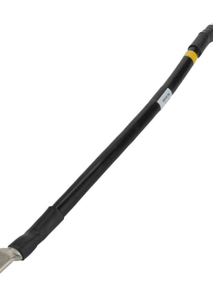 The AGCO Negative Cable - Acw355135C is a black electrical cable with metal connectors at both ends, one of which is marked with a yellow band. No current product description information is available.