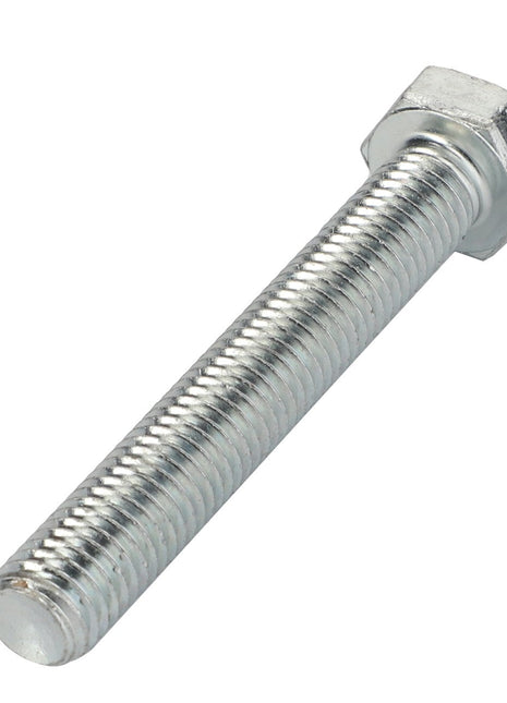 A close-up of the AGCO Hex Cap Screw - La15216221, featuring a threaded metal body, placed on a white background.