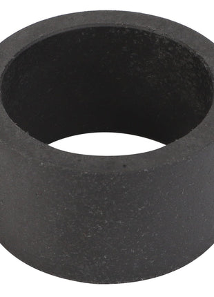 Photo of the AGCO BEARING BUSH - D28860033, a cylindrical carbon ring with a hollow center and a textured, matte black surface. No current product description information is available.