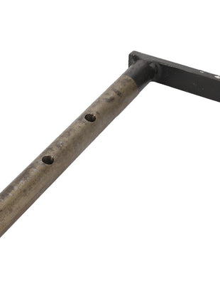 The AGCO | Lever - Acp0487820 by AGCO is a metal rod with multiple holes, attached to a right-angled flat piece at one end.