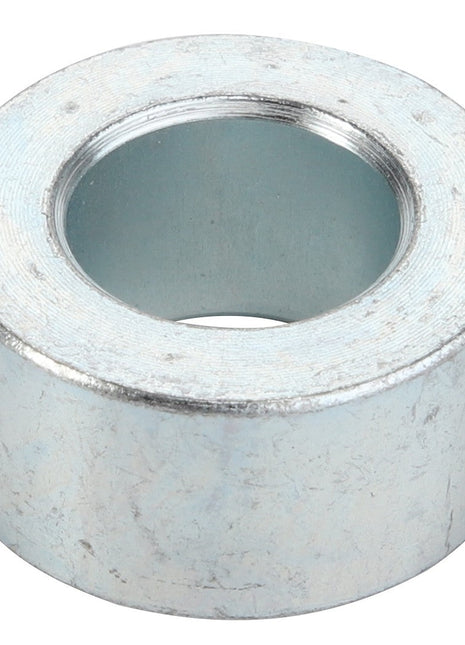 The AGCO Spacer - Acp0313650 is a sleek, metallic cylindrical spacer featuring a precisely machined central hole.