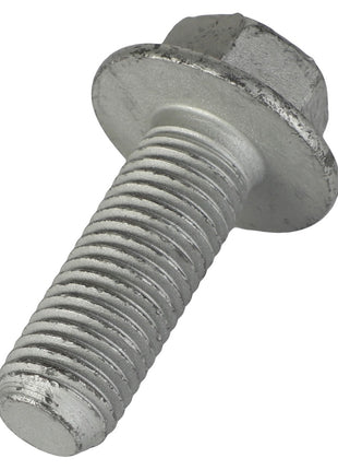 Close-up image of the AGCO Hexagon Flange Bolt - 3009237X1, featuring a metallic bolt with a hexagonal head and a threaded shaft. No current product description available.