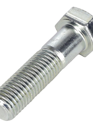 The AGCO | SCREW - AL5002256, a metallic hex bolt with a precisely threaded shaft, is showcased against a pristine white background.