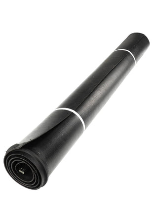 A rolled-up black yoga mat with a white strap around it, placed on a white background. No current product description information is available for AGCO | V-Guide Draper W/ Connector - Acw8771440 by AGCO.