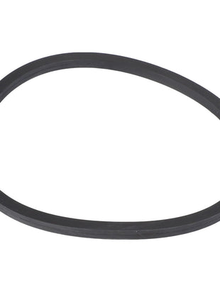 A black rubber gasket with a slightly irregular circular shape, identified as the AGCO Strainer Seal - AG514057, is displayed on a white background. There is currently no product description available.