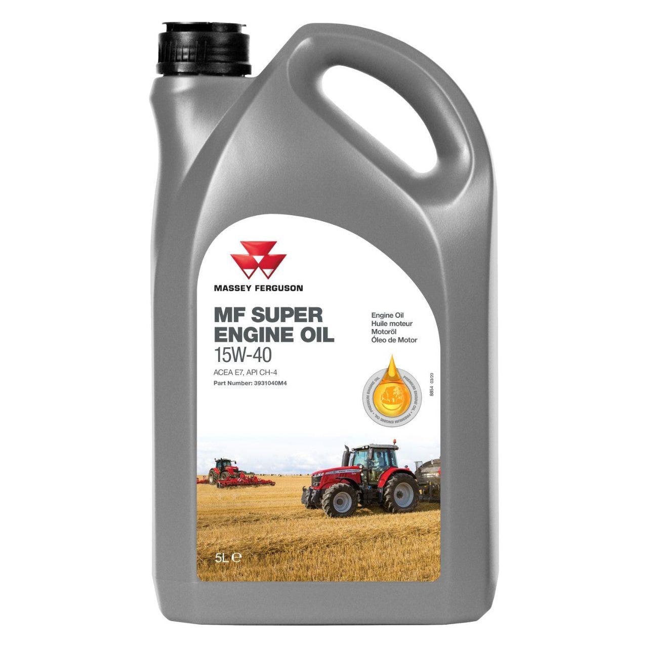 Mf Super Engine Oil 15W-40 5L - 3931040M4 - Massey Tractor Parts