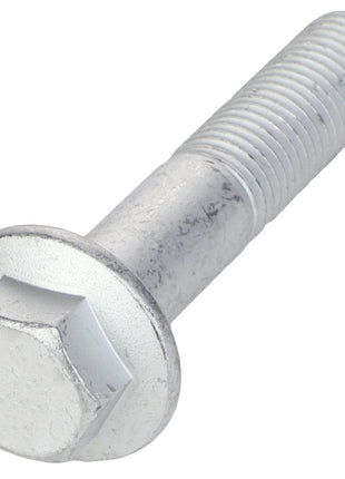 A close-up view of the AGCO Hex Flange Head Machine Screw - Acw1041070, featuring a hexagonal head with threads and made of durable metallic material.