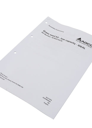 AGCO | Instructions - Acw365256A - Farming Parts