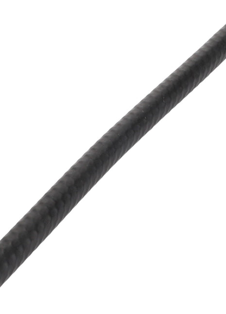 A black corrugated flexible pipe, typically utilized for electrical wiring or fluid transportation, known as the AGCO | Hose - Acw2207110 from AGCO.