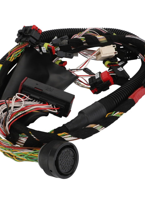 Image of the AGCO | Harness - Acw030903B, a complex automotive wiring harness with various connectors and wrapped cables forming a bundle.