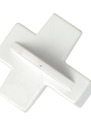 A white, three-dimensional plus-shaped object stands out against a plain white background, identified as the AGCO Plug - 4280418M2 from the AGCO brand.