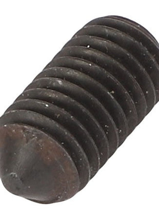 Close-up of the AGCO | SCREW - AL5005444, a metal grub screw with a flat tip and threaded body, commonly used for securing objects in place without protruding parts. No current product description information is available.