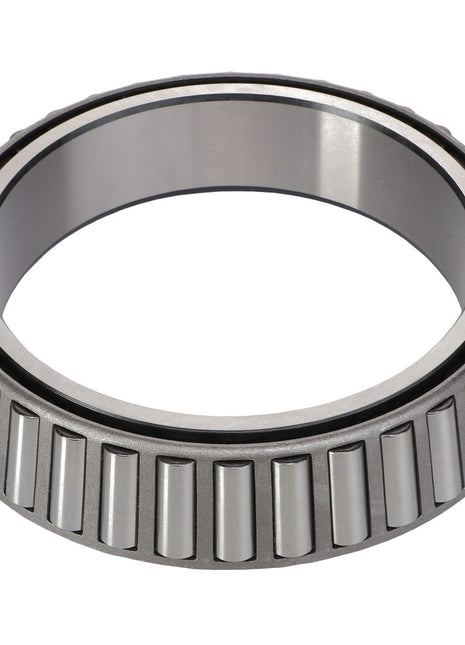 The AGCO BEARING CONE - AG519693, a cylindrical metal roller bearing by AGCO, is designed to handle both radial and thrust loads and features a series of evenly spaced rollers within an outer ring.