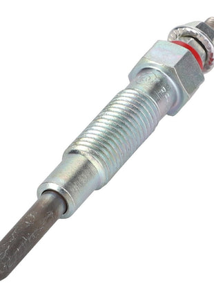 A close-up image of the AGCO Glow Plug - 0.010.2731.2, featuring a threaded body and a single central electrode, designed for cold starting in heavy-duty diesel engines.