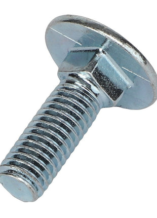 The AGCO | FLAT HEAD CAPSCREW - 0903-10-42-00 from AGCO, featuring a zinc-plated finish, a flat head, threaded shaft, and washer base, offers versatile utility.