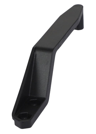 The AGCO | Shield - Acw006895A by AGCO is a black plastic handle with a straightforward, angular design, featuring two screw holes for easy mounting.