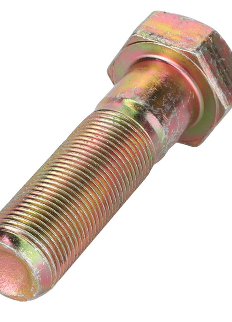 Close-up of an AGCO Hex Cap Screw (La15988531) with a hexagonal head and threaded body, displaying a slight reddish and golden hue. No current product description available.