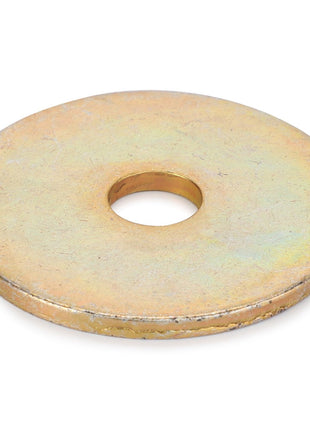 A metallic washer with a central hole, viewed from an angle. Product Name: AGCO | FLAT WASHER - CH8T-4226, Brand Name: AGCO. No current product description information is available.