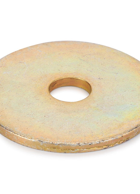 A metallic washer with a central hole, viewed from an angle. Product Name: AGCO | FLAT WASHER - CH8T-4226, Brand Name: AGCO. No current product description information is available.