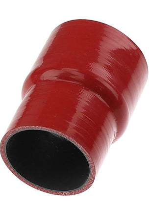 The AGCO | Hose Coupler - Acx2659270, a red cylindrical silicone hose coupler featuring a smooth surface and reinforced interior, stands out in quality. No current product description information is available for comparison.