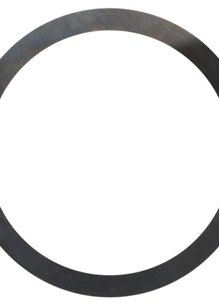 Description: The AGCO Shim Kit - Acp0443570, a flat, circular black metal ring with a thin profile, is showcased against a white background. This product currently has no description available.