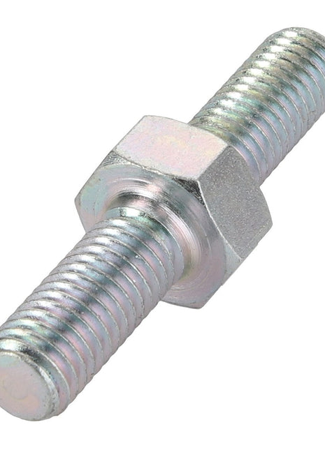 A close-up image of the AGCO Tie Rod (La300137015), featuring a metal double-ended threaded stud with a central hexagonal nut for fastening.