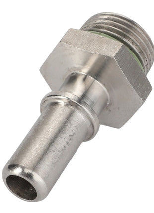 Close-up of the AGCO Adapter - Acx0033440 pipe fitting with a threaded end and a smooth cylindrical end.