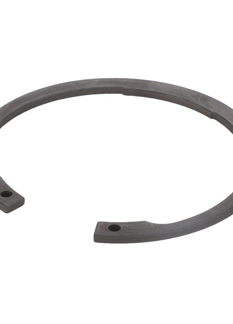 No current product description is available for this AGCO Lock Washer - Fel108653 circular metal retaining ring with two small holes near the open ends.