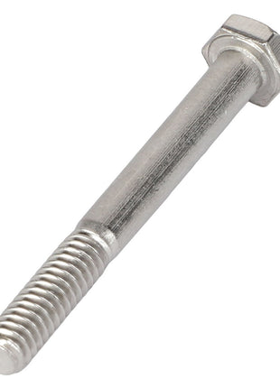 Image of the AGCO | HEXAGONAL HEAD BOLT - AG562136, featuring a partially threaded shank and a metallic finish, showcasing its clean and durable construction.