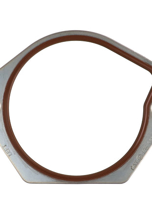 Introducing the AGCO SEAL - CH135-9819: a metal gasket featuring two small holes on each side and a rubber ring along the inside edge. Currently, no additional product description information is available.