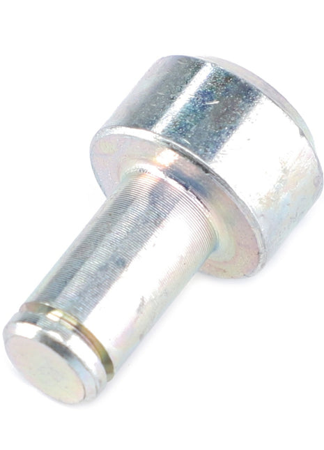 A metal cylindrical bolt, known as the AGCO | Pin - Acp0323100 by AGCO, with a smooth, rounded head and threaded body is pictured against a plain white background. No current product description available.