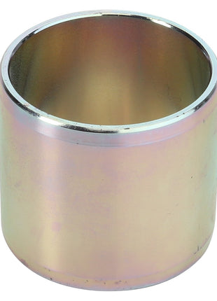 A metal cylindrical bushing with a slightly reflective surface, identified as the AGCO Bush - F334300020030 by brand AGCO, is depicted against a plain white background.