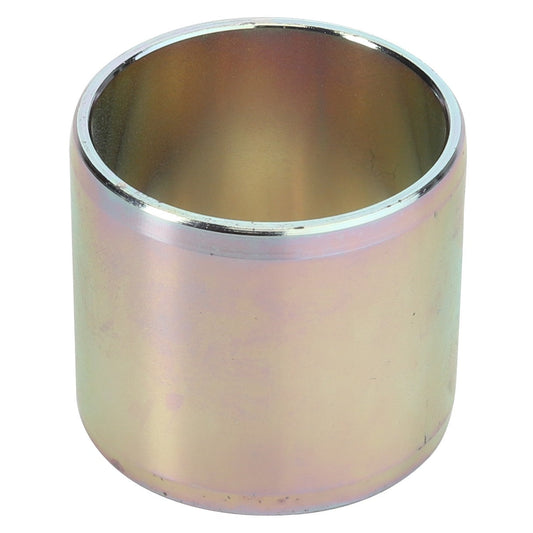 A metal cylindrical bushing with a slightly reflective surface, identified as the AGCO Bush - F334300020030 by brand AGCO, is depicted against a plain white background.