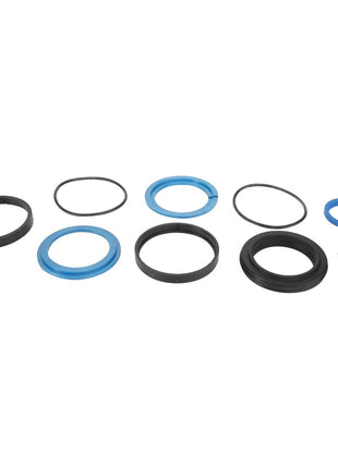 Introducing the AGCO | Kit, Joint - Fel151944 by AGCO: a versatile collection of nine assorted rubber and plastic O-rings and seals in various sizes and colors, perfect for a wide range of applications.