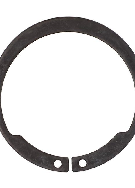 A circular metal snap ring with two small holes near the opening, designated as the AGCO | EXTERNAL RETAINING RING - K1720 by AGCO, currently has no additional product description information available.