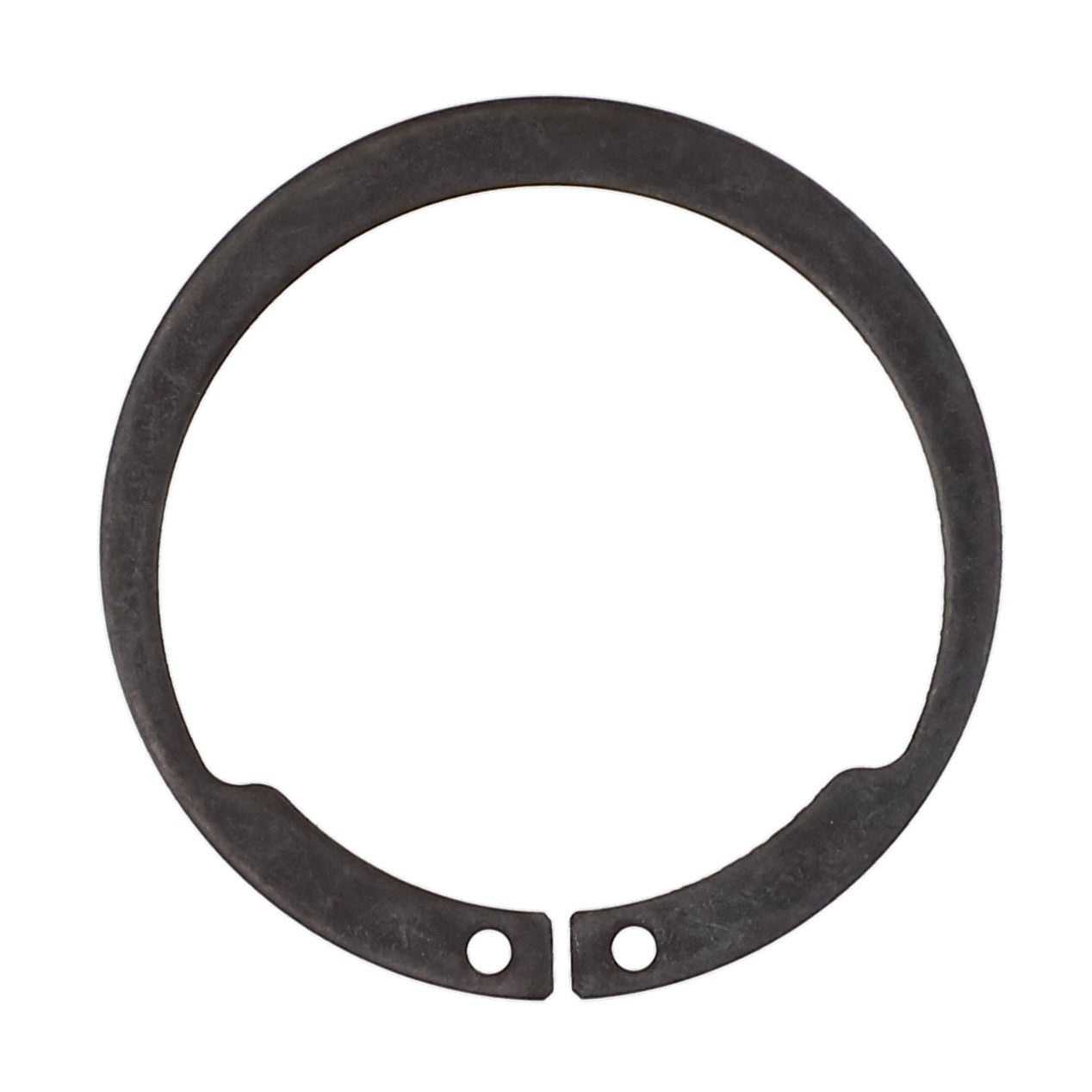 A circular metal snap ring with two small holes near the opening, designated as the AGCO | EXTERNAL RETAINING RING - K1720 by AGCO, currently has no additional product description information available.