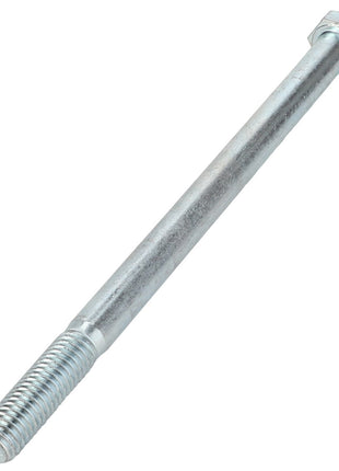 The AGCO | BOLT - AG562233 by AGCO is a silver, hexagonal head bolt that features threading on one end and a smooth shaft. Currently, no additional product description information is available.