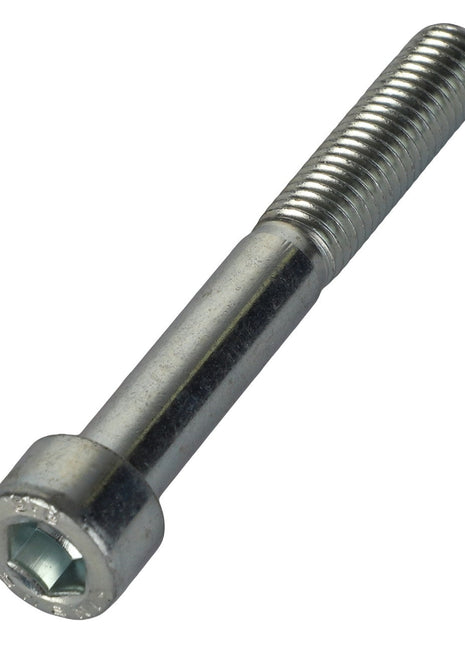 A close-up image of the AGCO SCREW - AL5004079, featuring detailed threading on one end and a sleek, smooth shank on the other.