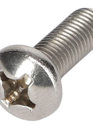 Close-up image of the AGCO PAN HEAD SCREW - AG330462 with a Phillips head and threaded shaft. No current product description information is available.