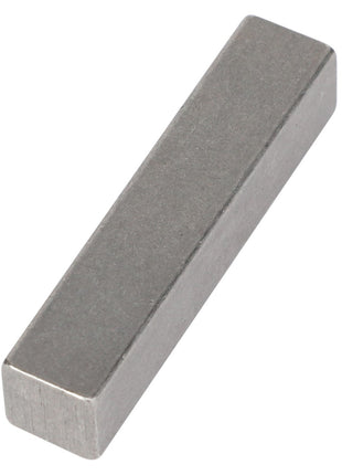 No Current Product Description Available: AGCO | Parallel Key - 11335, a rectangular steel metal bar with a smooth, polished surface, viewed at an angle.