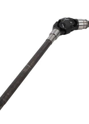 A heavy-duty axle shaft featuring the AGCO Universal Joint - Acp0361910 with splined ends, typically used in automotive applications.