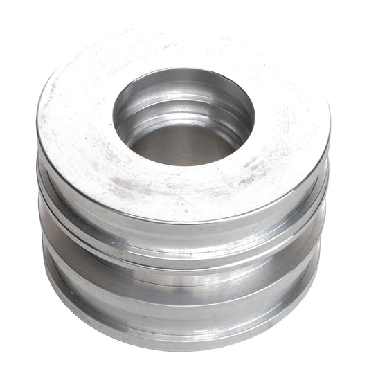 Introducing the AGCO Piston - AG126259, a round metallic multi-grooved pulley with a central hole, designed specifically for mechanical applications. Please note that additional product description information is currently unavailable.